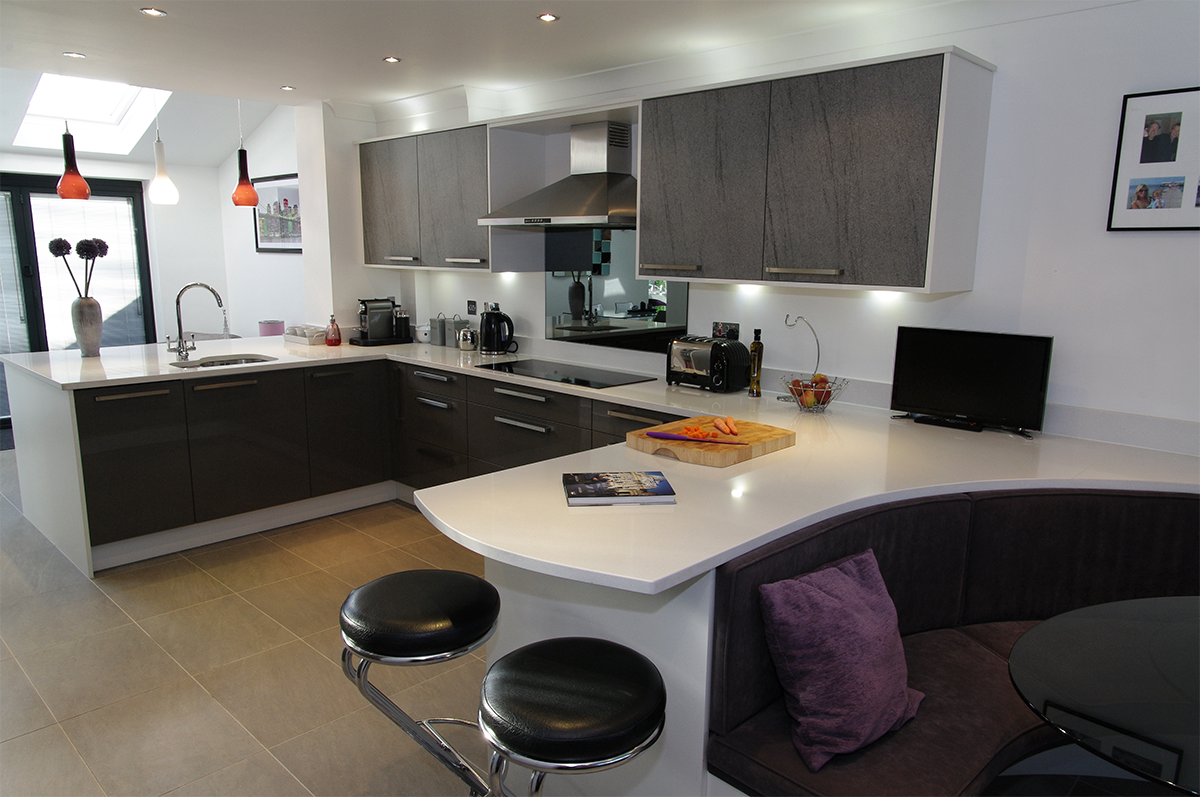 Dark grey gloss kitchen maidstone